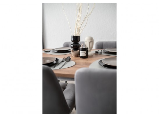 Деревянный стол Лиман 117 х 77 дуб крафт табачный / черный матовый в Кургане