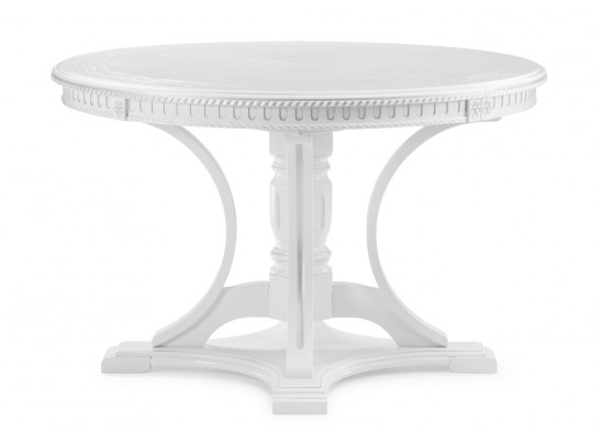 Деревянный стол Нозеан 120(160)х120х76 серебро / белый в Кургане