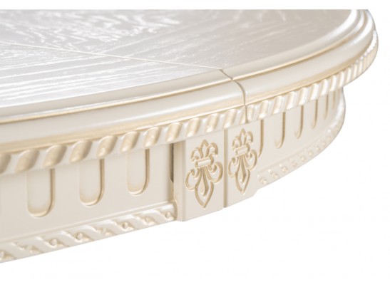 Деревянный стол Нозеан 120(160)х120х76 золото / бежевый в Кургане