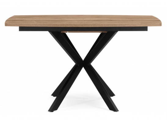 Деревянный стол Палу 130(170)х80 дуб веллингтон / черный