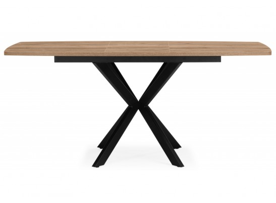Деревянный стол Палу 130(170)х80 дуб веллингтон / черный