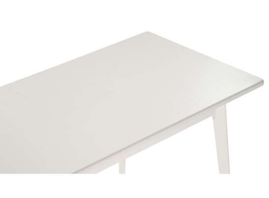 Деревянный стол Улаинс 110(140)х68х75 прямоугольный слоновая кость в Кургане