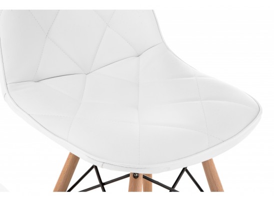 Деревянный стул Kvadro 1 white / wood в Кургане