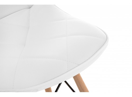 Деревянный стул Kvadro 1 white / wood в Кургане