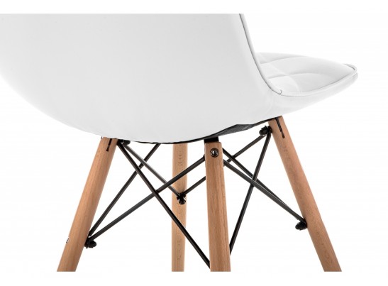 Деревянный стул Kvadro 1 white / wood в Кургане