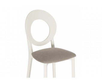 Деревянный стул Марти ткань MR 27 / слоновая кость