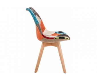 Деревянный стул Mille fabric multicolor