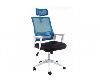 Компьютерное кресло Dreamer белое / черное / голубое