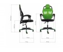 Компьютерное кресло Knight черное / зеленое в Кургане