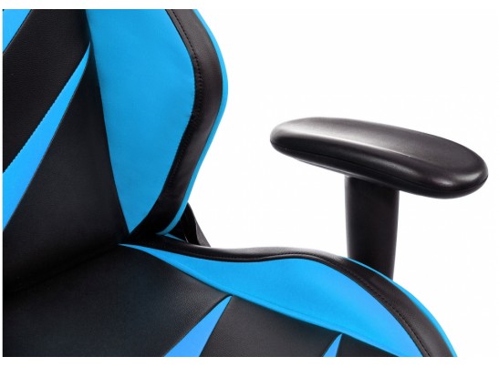 Компьютерное кресло Racer черное / голубое в Кургане