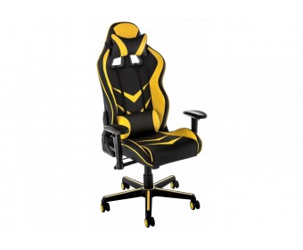 Компьютерное кресло Racer черное / желтое