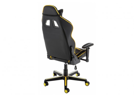Компьютерное кресло Racer черное / желтое в Кургане