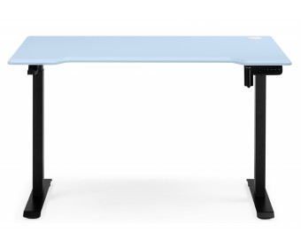 Компьютерный стол Маркос 140х80 голубой / черный