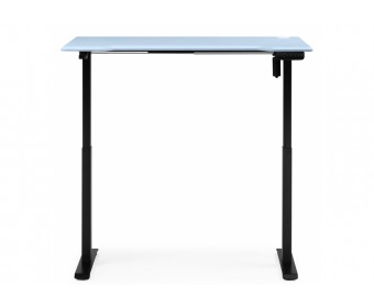 Компьютерный стол Маркос 140х80 голубой / черный