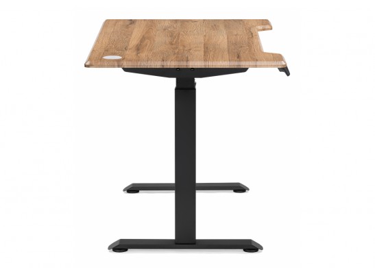 Компьютерный стол Маркос с механизмом подъема 120х75х75 дуб вотан / черный в Кургане