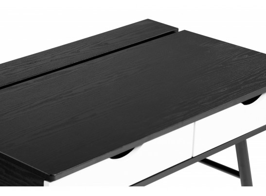 Компьютерный стол Soho black grained / white в Кургане