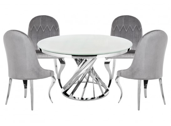Обеденная группа Аган gray / white в Кургане