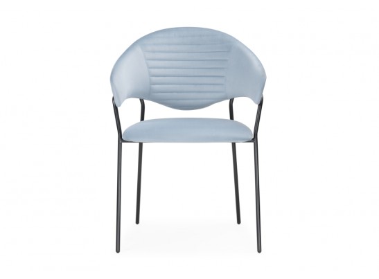 Обеденная группа Алейида белый / голубой / черный глянец в Кургане