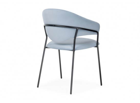 Обеденная группа Алейида белый / голубой / черный глянец в Кургане