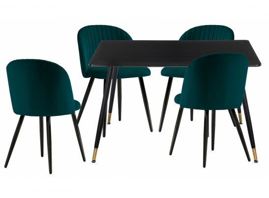 Обеденная группа Cельда black / green в Кургане