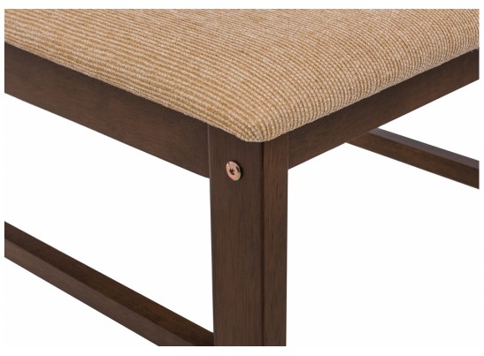 Обеденная группа Ludon (стол и 4 стула) espresso / beige в Кургане