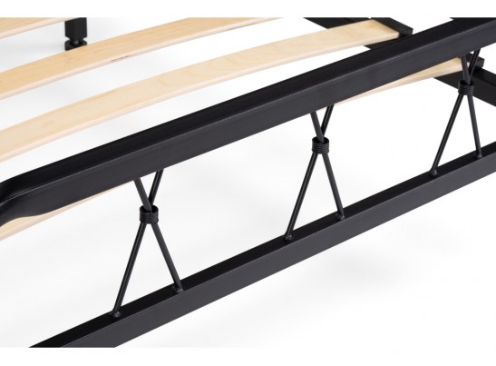 Односпальная кровать Иоханна 18 90х200 черная в Кургане