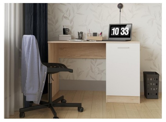 Письменный стол Бишоп 4 дуб сонома / белый в Кургане