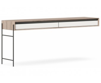 Письменный стол Электра вяз дымчатый / белый