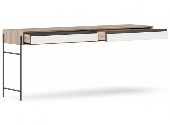 Письменный стол Электра вяз дымчатый / белый в Кургане