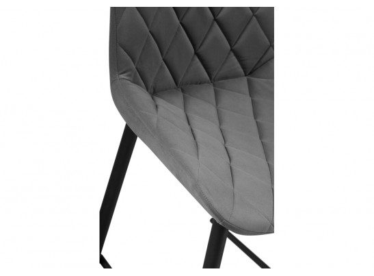 Полубарный стул Баодин К Б/К темно-серый / черный в Кургане