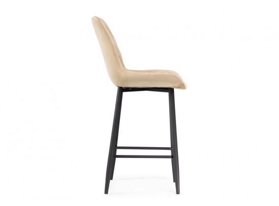 Полубарный стул Баодин велюр бежевый / черный в Кургане