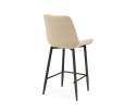 Полубарный стул Баодин велюр бежевый / черный в Кургане