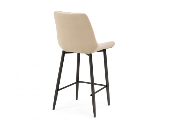 Полубарный стул Баодин велюр бежевый / черный в Кургане