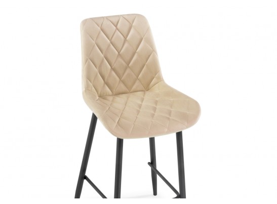 Полубарный стул Баодин велюр бежевый / черный в Кургане