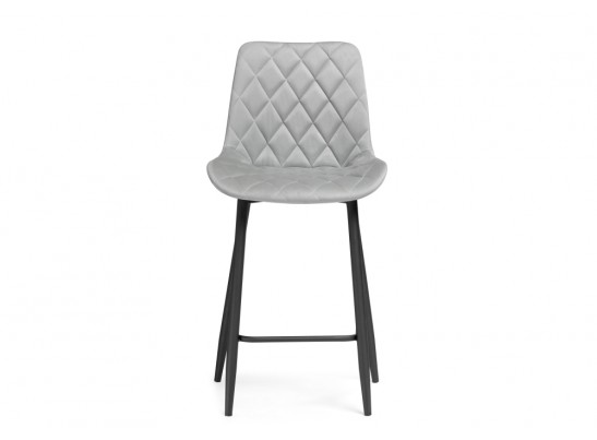 Полубарный стул Баодин велюр светло-серый / черный в Кургане