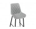 Полубарный стул Баодин велюр светло-серый / черный в Кургане
