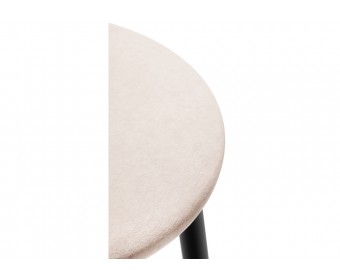 Полубарный стул Гангток катания айвори / черный матовый