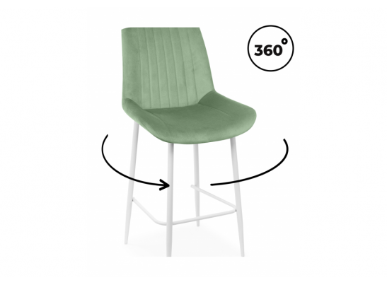 Полубарный стул Седа 360 фисташковый (zd 651) / белый в Кургане