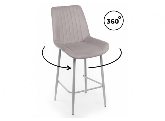 Полубарный стул Седа 360 латте (zd 290) / серый в Кургане