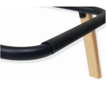 Полубарный стул Sheffilton SHT-ST42-1/S94-1 кофейный трюфель / прозрачный лак / черный муар