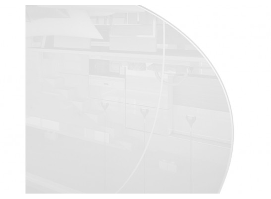 Стеклянный стол Абилин 100х76 ультра белое стекло / дуб вотан / белый матовый в Кургане