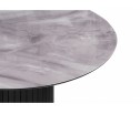 Стеклянный стол Гравент 110 кристл серый мрамор / черный