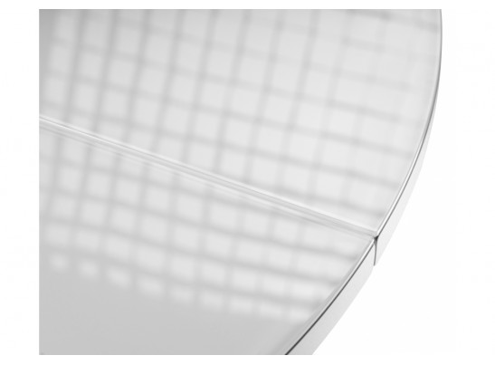 Стеклянный стол Лауриц раскладной черный / белый в Кургане