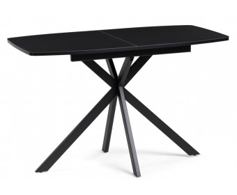 Стеклянный стол Тамаса 120(150)х70х76 черный