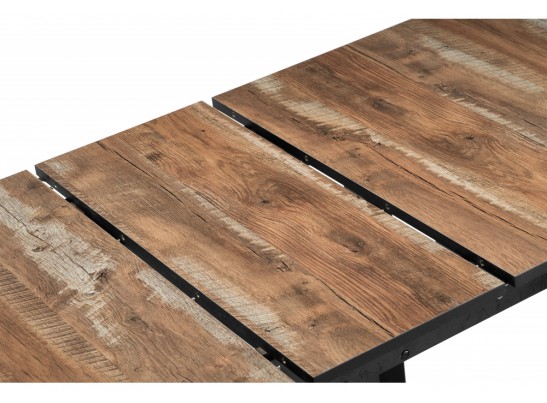 Стол Баи 110(139)х69х74 дуб юкон / черный в Кургане