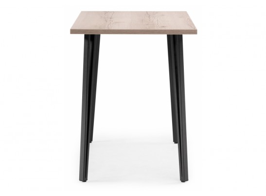 Стол Денвер Лофт 120 25 мм дуб делано светлый / черный матовый в Кургане