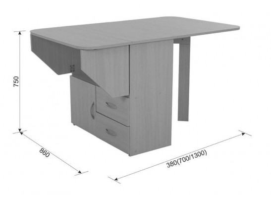Стол-тумба 130,2х80,2х75,1 дуб сонома в Кургане