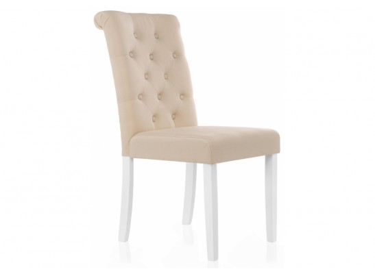 Стул Amelia white / fabric cream в Кургане