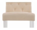 Стул Amelia white / fabric cream в Кургане