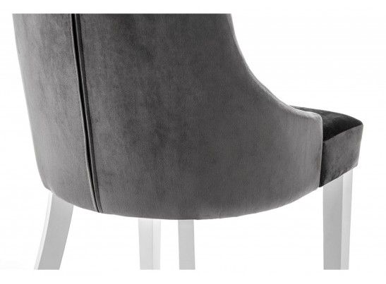 Стул Elegance white / fabric grey в Кургане